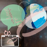 a computer screen with a globe in the middle of it